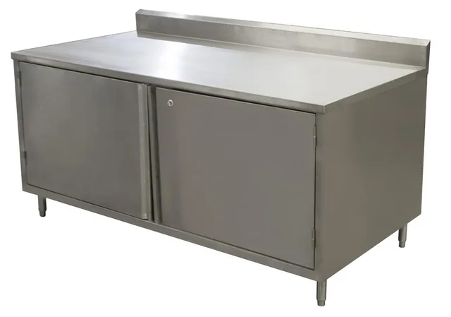 BK Resources CSTR5-3672HL — Cabinet Base Work Table, 72"W x 36"D x 39.75"H, stainless steel
