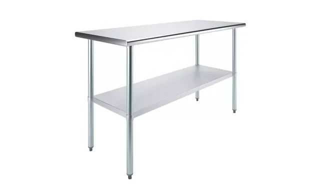 AmGood AMGWT-2460 — Work Table, 60"W x 24"D, 18-ga 430 stainless steel