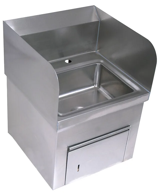BK Resources BKHS-D-1410-SKTS — Hand Sink, 14"W x 10"D x 19.48"H, stainless steel