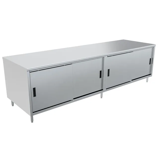 BK Resources CST-36120S2 — Cabinet Base Work Table, 120"W x 36"D x 34.75"H, stainless steel