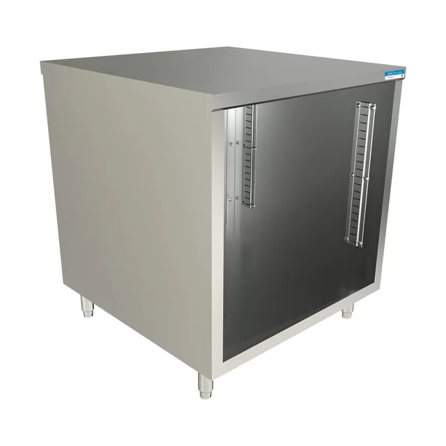 BK Resources CST-3030 — Cabinet Base Work Table, 30"W x 30"D x 34.75"H, 14-ga 304 stainless steel