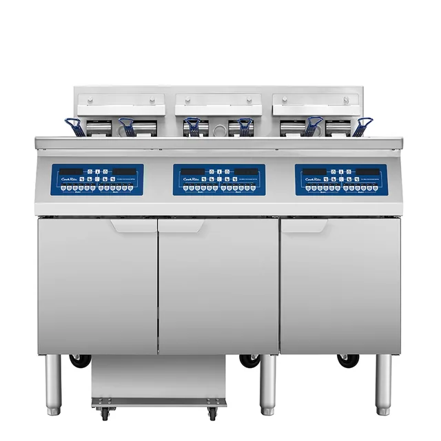 Atosa AEFF-50-3 — Electric Fryer, 50 lb oil, 51″W