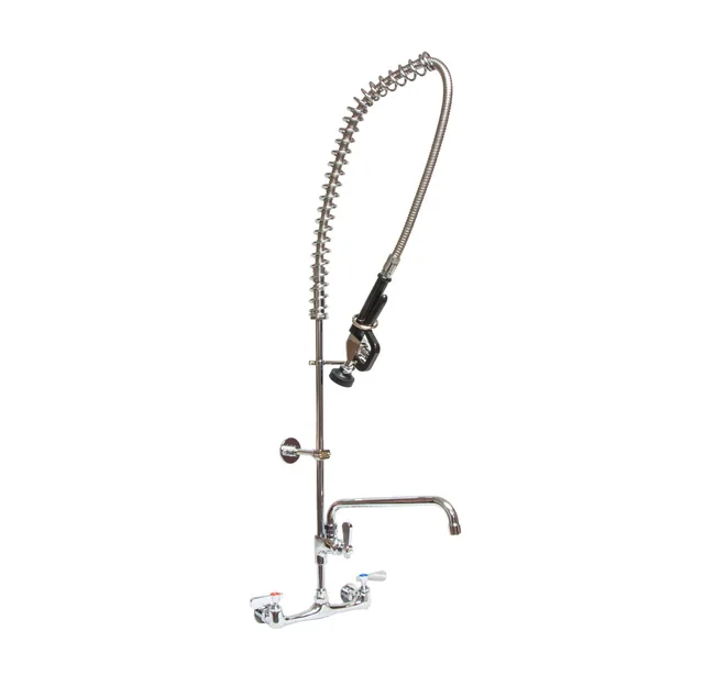 BK Resources BKF-VSMPR-WB-AF8-G — Pre-Rinse Faucet Unit, chrome-plated brass