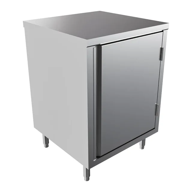 BK Resources CST-2424H — Cabinet Base Work Table, 24"W x 24"D x 34.75"H, stainless steel