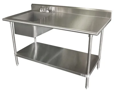 Advance Tabco KLAG-11B-304L-X — Prep Table, 48"W x 30"D, 17-ga stainless steel