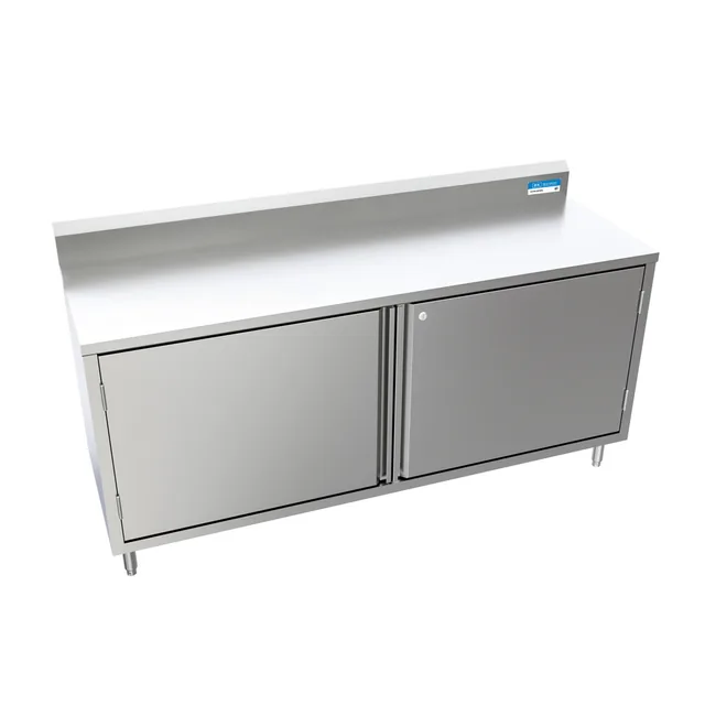 BK Resources CSTR5-2472HL — Cabinet Base Work Table, 72"W x 24"D x 39.75"H, stainless steel