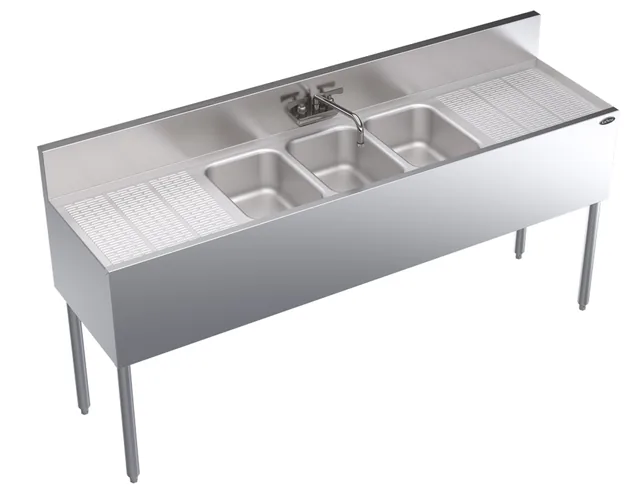 Krowne KR19-63C — Underbar bar sink, 72″