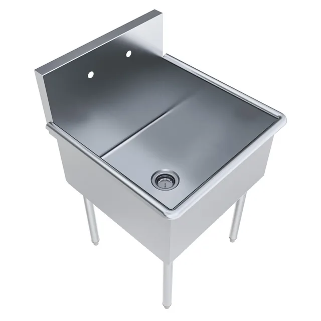 BK Resources BK8BS-1-24-14 — 1-Compartment Sink, 27"W x 27.5"D x 41"H, stainless steel