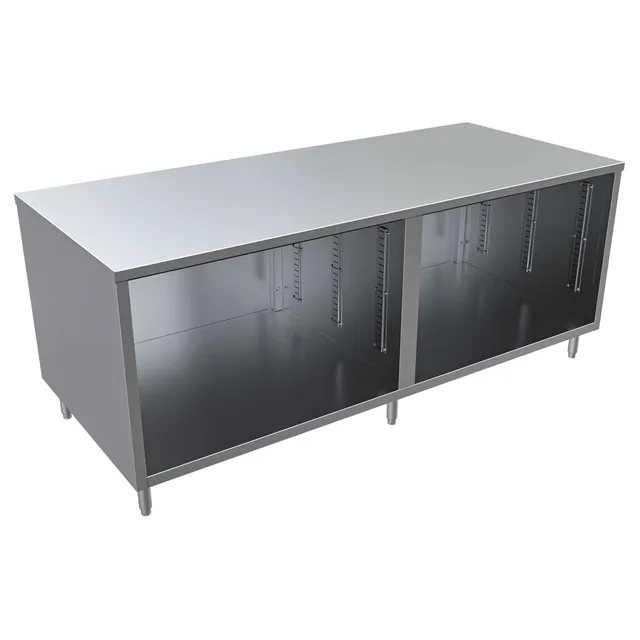 BK Resources CST-3684 — Cabinet Base Work Table, 84"W x 36"D x 34.75"H, stainless steel