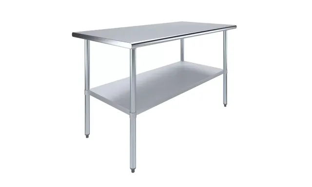 AmGood AMGWT-3060 — Work Table, 60"W x 30"D, 18-ga 430 stainless steel