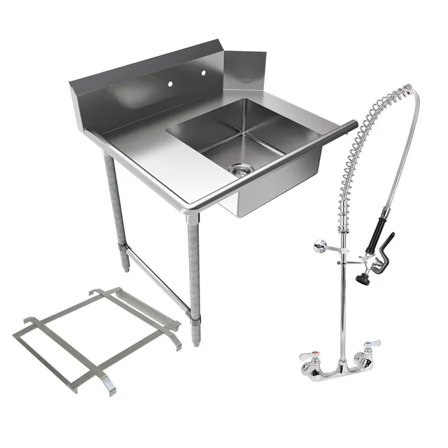 BK Resources BKSDT-36-L-P2-G — Dish Table, 18-ga