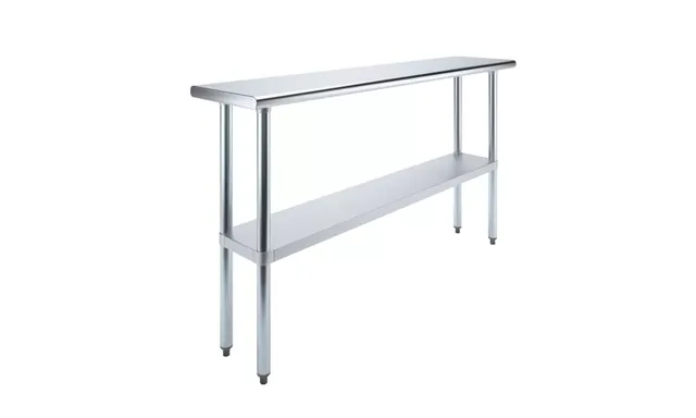 AmGood AMGWT-1472 — Work Table, 72"W x 14"D, 18-ga 430 stainless steel