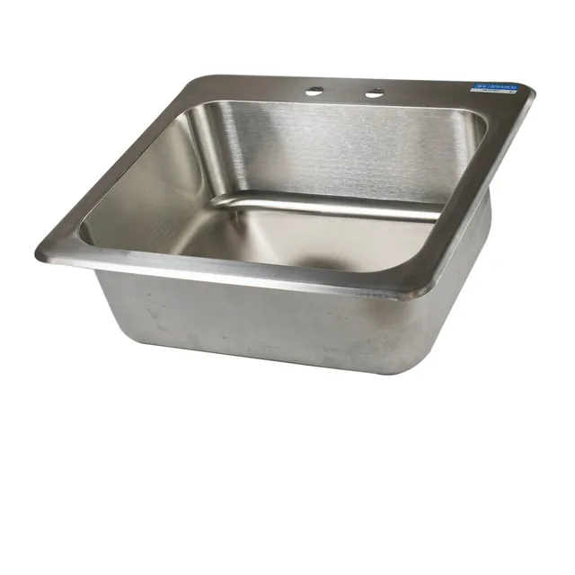 BK Resources DDI-2016824 — Drop-In Sink, 23"W x 21"D x 8"H, stainless steel