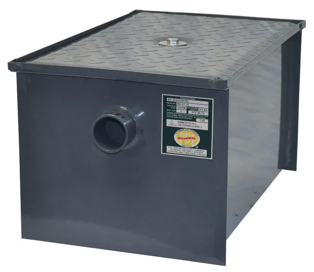 BK Resources BK-GT-8 — 4 GPM / 8 lb Grease Trap, carbon steel, with flow control