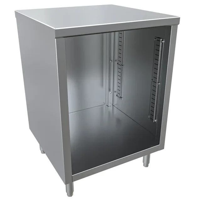 BK Resources CST-2424 — Cabinet Base Work Table, 24"W x 24"D x 34.75"H, 14-ga 304 stainless steel