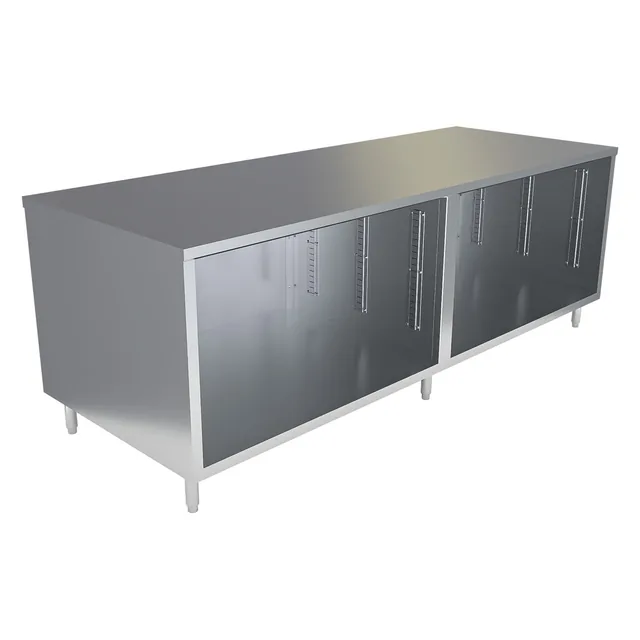 BK Resources CST-3696 — Cabinet Base Work Table, 96"W x 36"D x 34.75"H, stainless steel