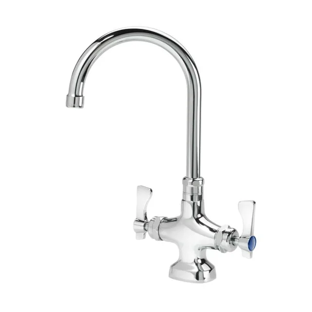Krowne 16-301L — Deck-Mount Gooseneck Faucet, Single-Hole, 6" Spout