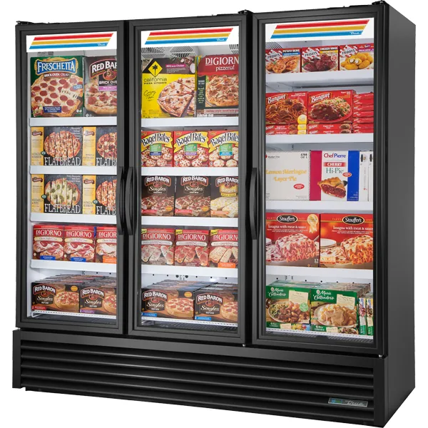 True FLM-81F~TSL01 — Reach-In Freezer with 3 Glass Doors, 80.75"W x 30.38"D x 79"H, 67.3 cu ft