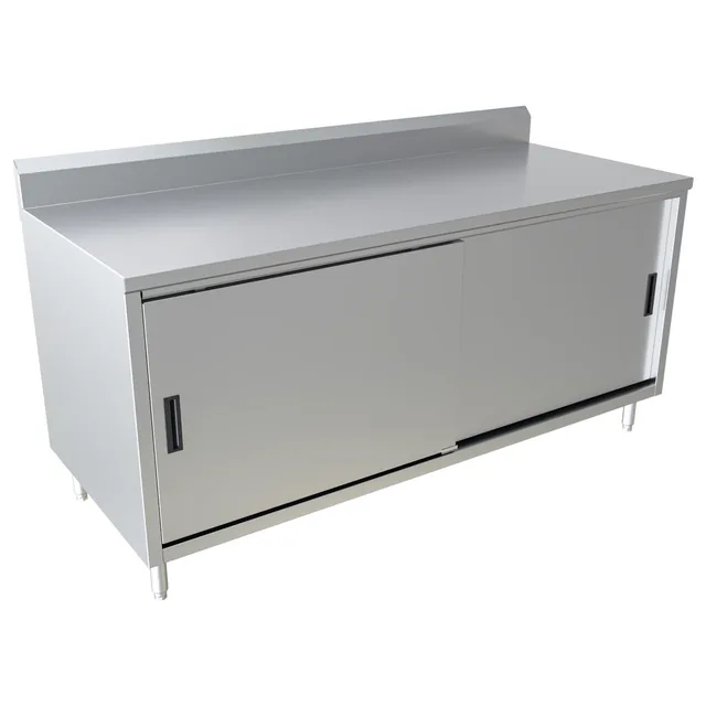 BK Resources CSTR5-3072S — Cabinet Base Work Table, 72"W x 30"D x 39.75"H, stainless steel