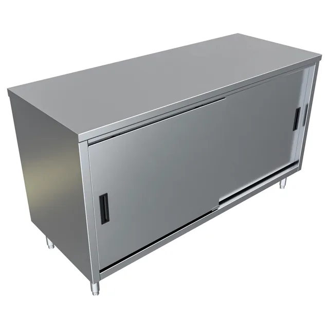BK Resources CST-2460S2 — Cabinet Base Work Table, 60"W x 24"D x 34.75"H, stainless steel