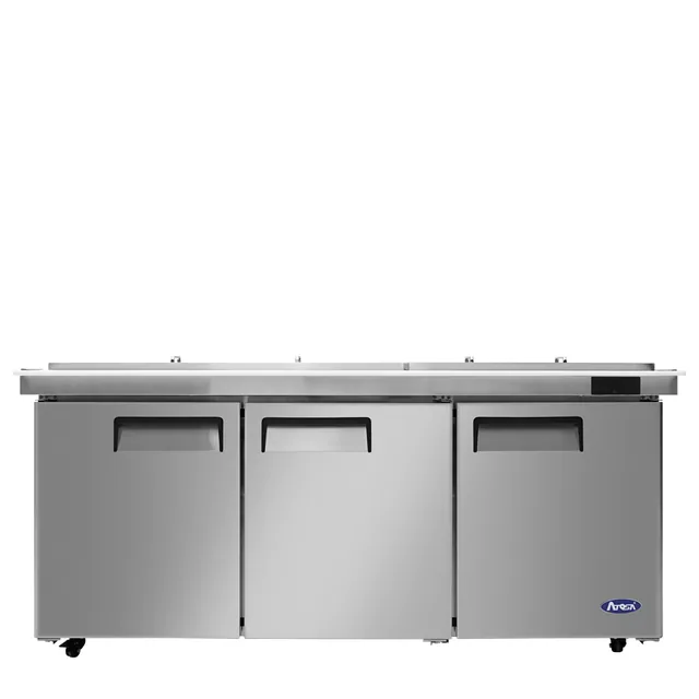 Atosa MSF8308GR-NTCV — Sandwich Prep Table, 72.7″W, 21.1 cu ft