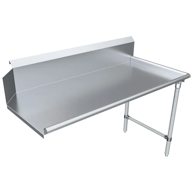 BK Resources BKCDT-60-R — Dish Table, 18-ga 304 stainless steel
