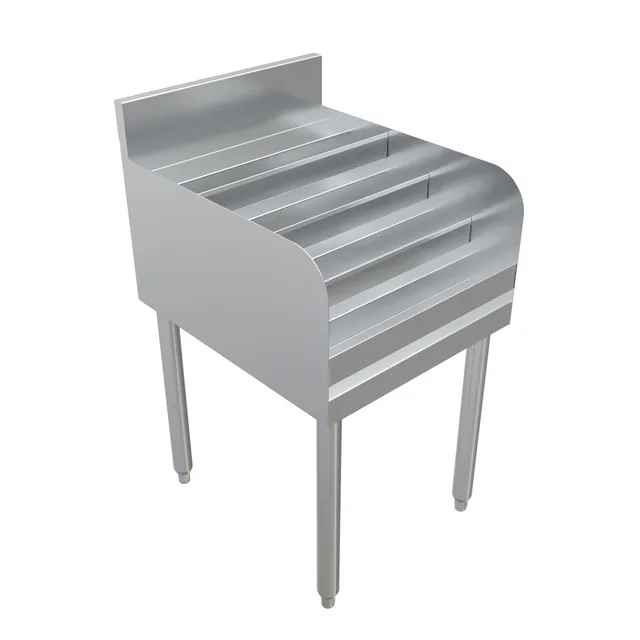BK Resources UB4-21-LD18 — Underbar Liquor Display, 18"W x 21"D, 18-ga 304 stainless steel