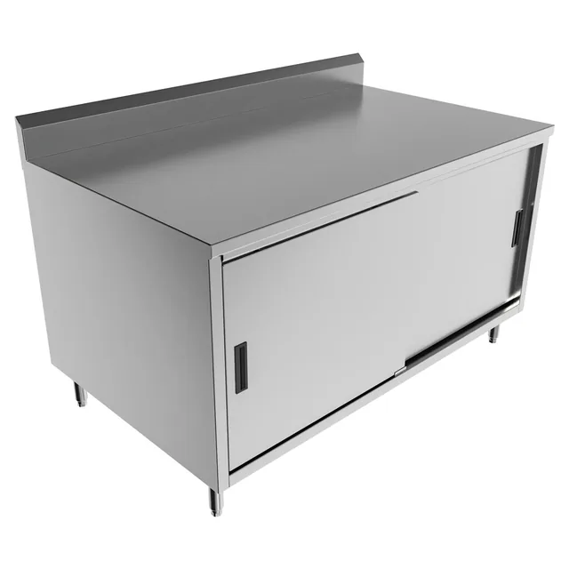 BK Resources CSTR5-3660S — Cabinet Base Work Table, 60"W x 36"D x 39.75"H, stainless steel