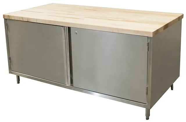 BK Resources CMT-3072HL — Cabinet Base Work Table, 72"W x 30"D x 34.75"H, stainless steel