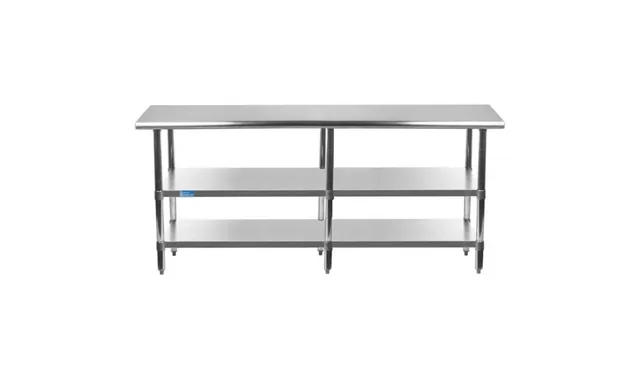 AmGood AMGWT-3084-2SH — Work Table with Undershelf, 18-ga 430 stainless steel