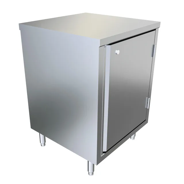 BK Resources CST-2424HL2 — Cabinet Base Work Table, 24"W x 24"D x 34.75"H, stainless steel