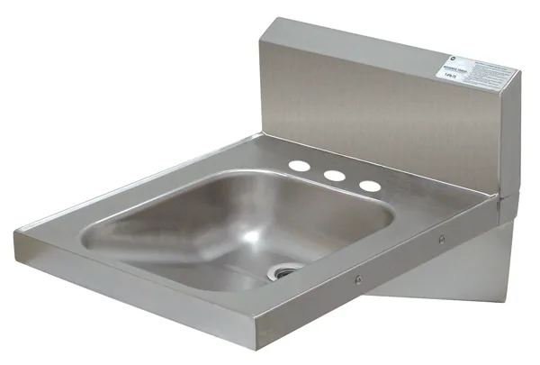 Advance Tabco 7-PS-46 — ADA Wall-Mount Hand Sink, 16"W x 14"D, 18-ga 304 stainless, wrist blade