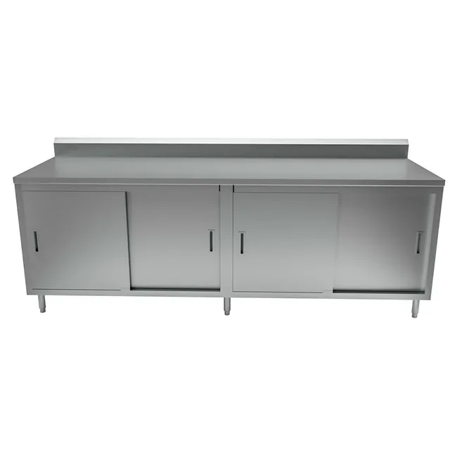 BK Resources CSTR5-3084S — Cabinet Base Work Table, 84"W x 30"D, stainless steel