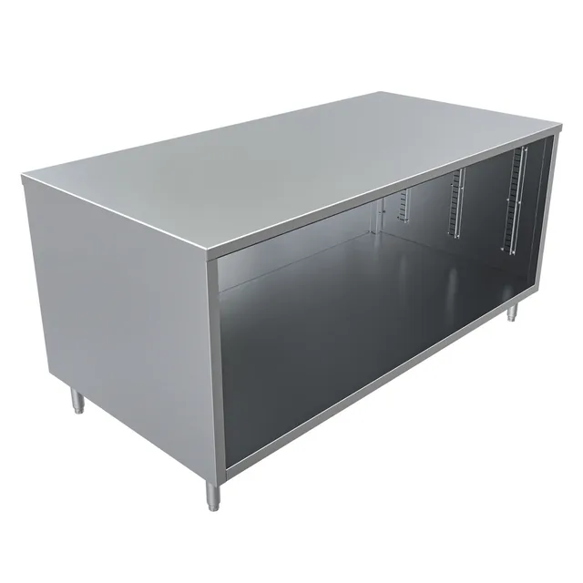 BK Resources CST-3672 — Cabinet Base Work Table, 72"W x 36"D x 34.75"H, stainless steel