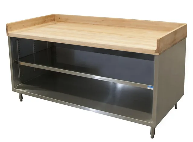 BK Resources CMBT-3672 — Cabinet Base Work Table, stainless steel