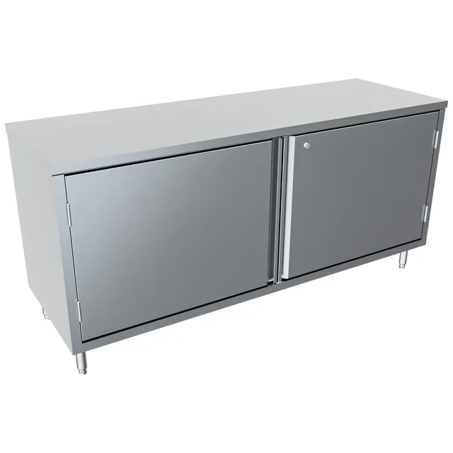 BK Resources CST-2472HL2 — Cabinet Base Work Table, 72"W x 24"D x 34.75"H, stainless steel