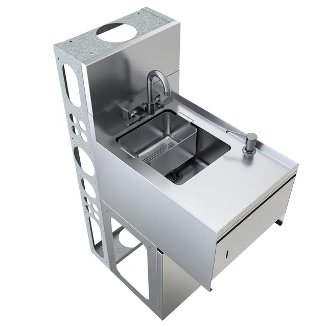 BK Resources UBDW-21-1012HST-15PG — Underbar Unit, stainless steel
