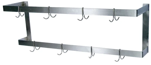 BK Resources BK-WPR2-60 — Pot Rack, 60"W x 12"D x 16"H, stainless steel