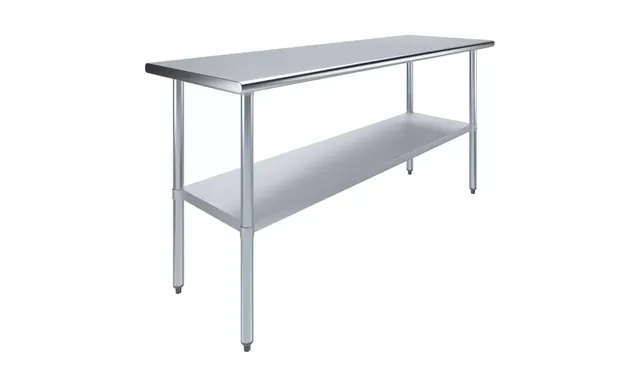 AmGood AMGWT-2472 — Work Table, 72"W x 24"D, 18-ga 430 stainless steel