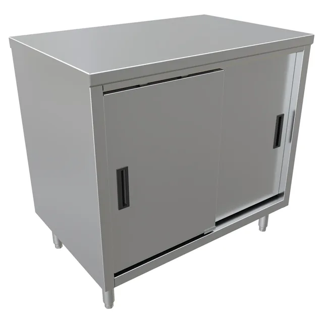 BK Resources CST-2436S — Cabinet Base Work Table, 36"W x 24"D x 34.75"H, stainless steel