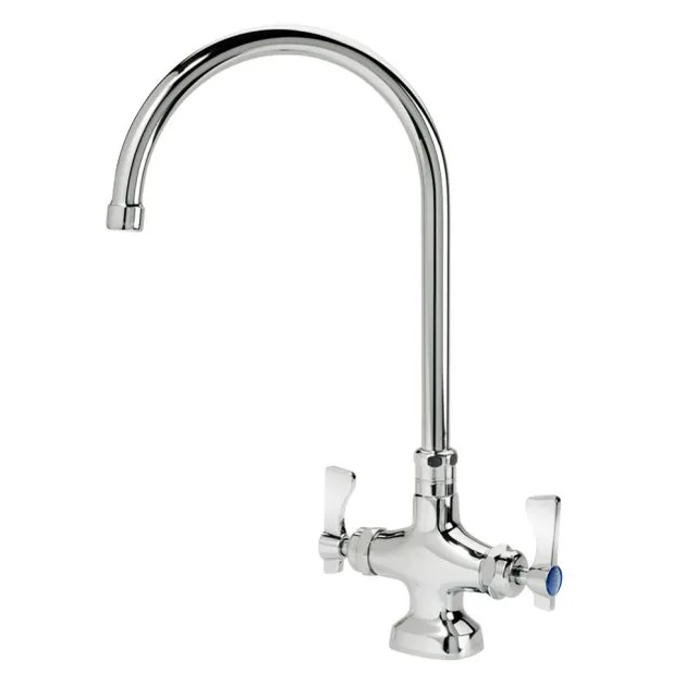 Krowne 16-302L — Deck-Mount Gooseneck Faucet, Single-Hole, 8.5" Spout
