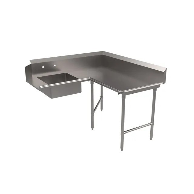 BK Resources BKSDT6-C6060R — Dish Table, 60"W x 30.38"D, 16-ga