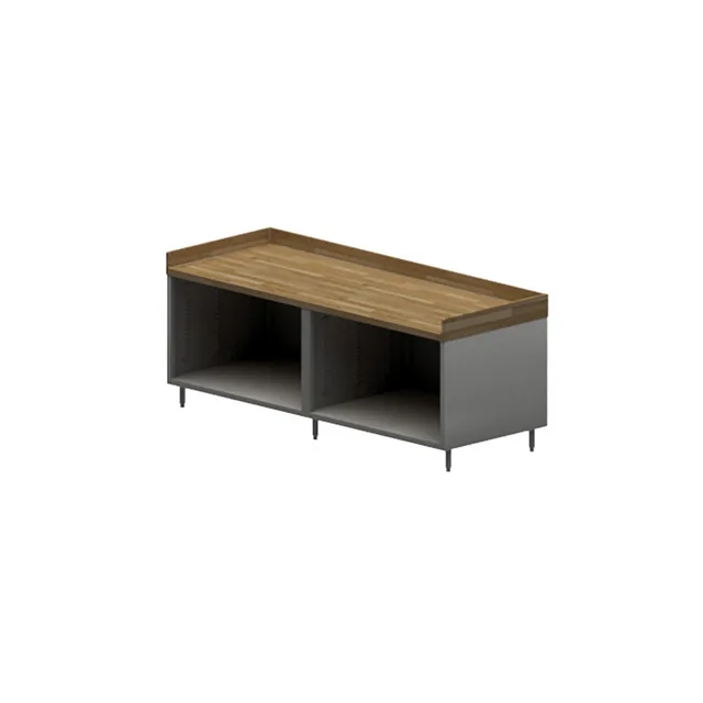 BK Resources CMBT-3696 — Maple-top cabinet-base work table, 96″ × 36″