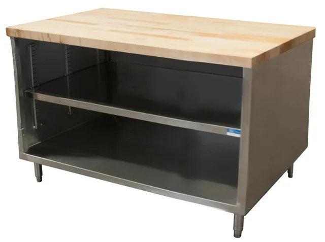 BK Resources CMT-3060 — Cabinet Base Work Table, 60"W x 30"D x 34.75"H, stainless steel