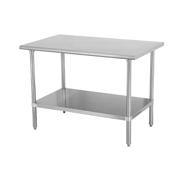 Sapphire SMT-1424S — Undershelf Work Table, 24"W x 14"D, 18-ga 430 stainless