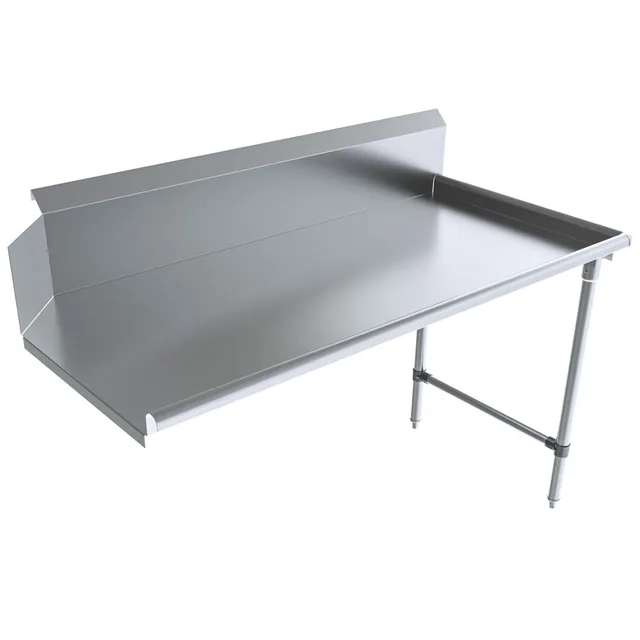 BK Resources BKCDT6-60-R-SS — Dish Table, 16-ga