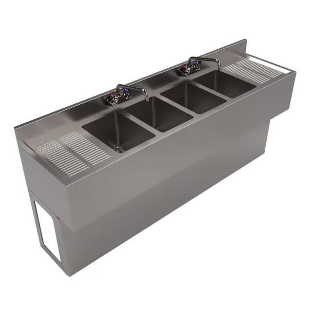 BK Resources UBB-18-472TS — Underbar Unit, stainless steel