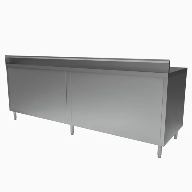 BK Resources CSTR5-36120 — Cabinet Base Work Table, 120"W x 36"D x 39.75"H, stainless steel