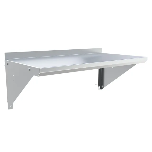 BK Resources BKWS-1630 — Wall Shelf, 30"W x 16"D, 18-ga 304 stainless steel