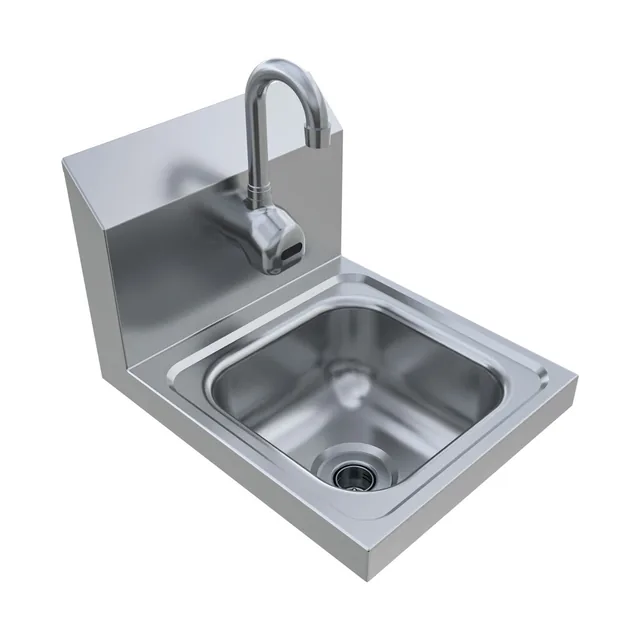 BK Resources BKHS-W-SS-1-P-G — Hand Sink, 9"W x 9"D, 20-ga 304 stainless steel
